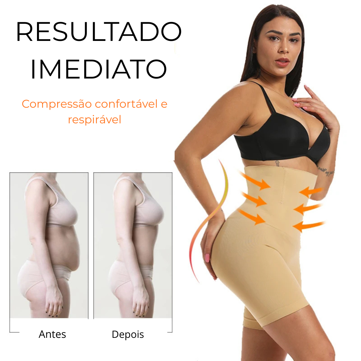 Short Modelador Cintura Alta