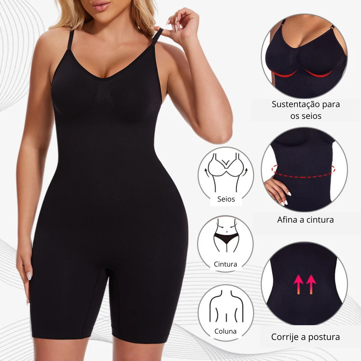 Body Sculpt Modelador com Bojo