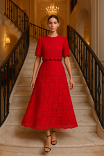 Conjunto de Renda Bordada Duas Peças