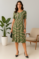 Vestido Amarílis Preto e Branco