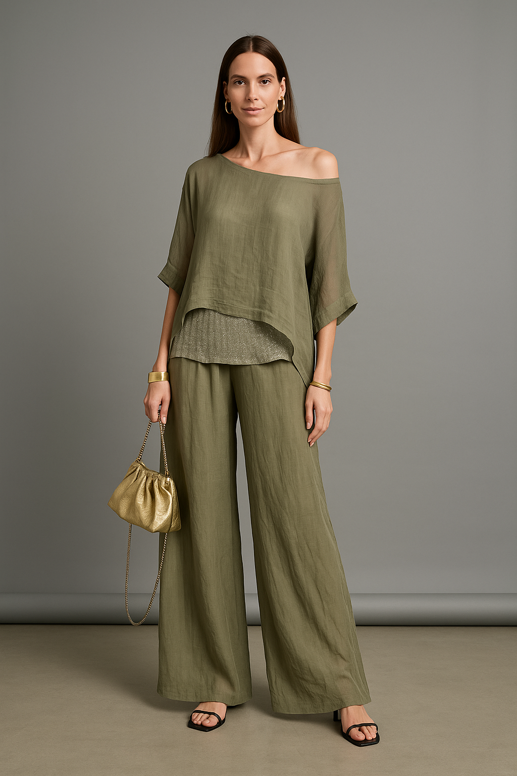 Conjunto Adriana | Conjunto Feminino com Estilo e Brilho Casual