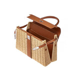 Bolsa de Palha e Couro Montaigne