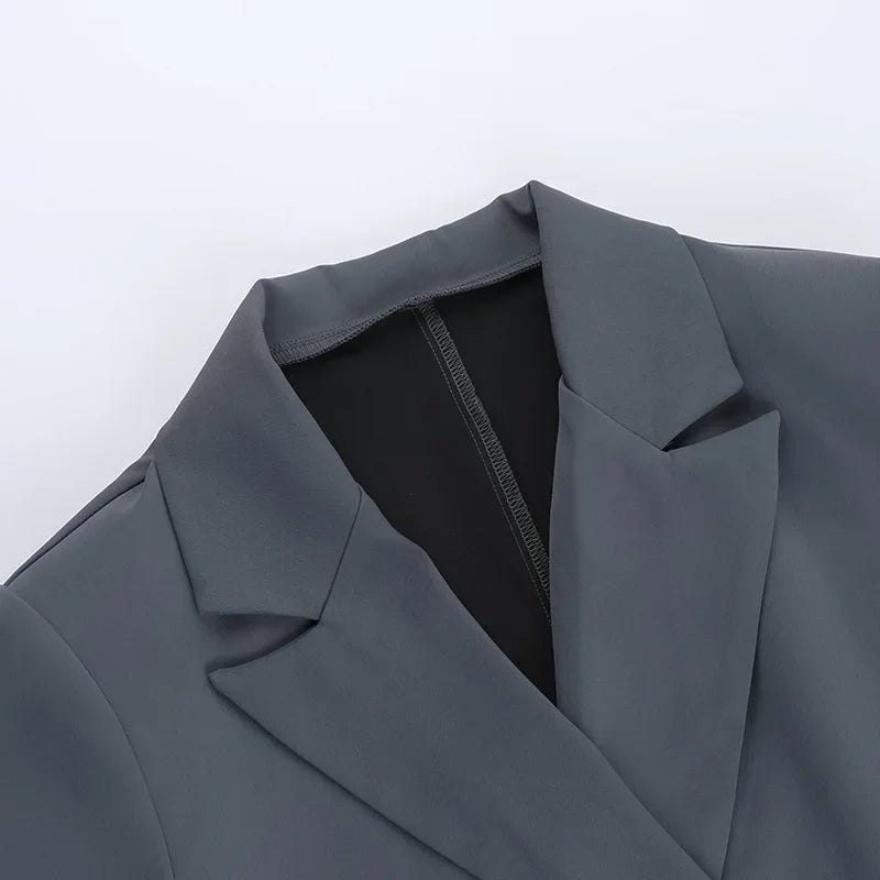 Blazer com Cinto de Flor