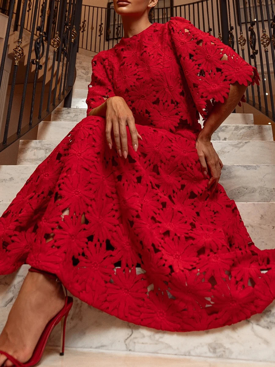 Conjunto de Renda Bordada Duas Peças