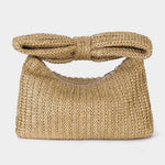 Bolsa Clutch de Palha Laço
