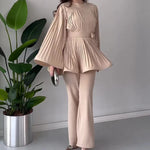 Conjunto Elegante Plissado