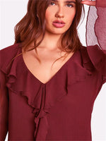 Vestido Boho Vinho