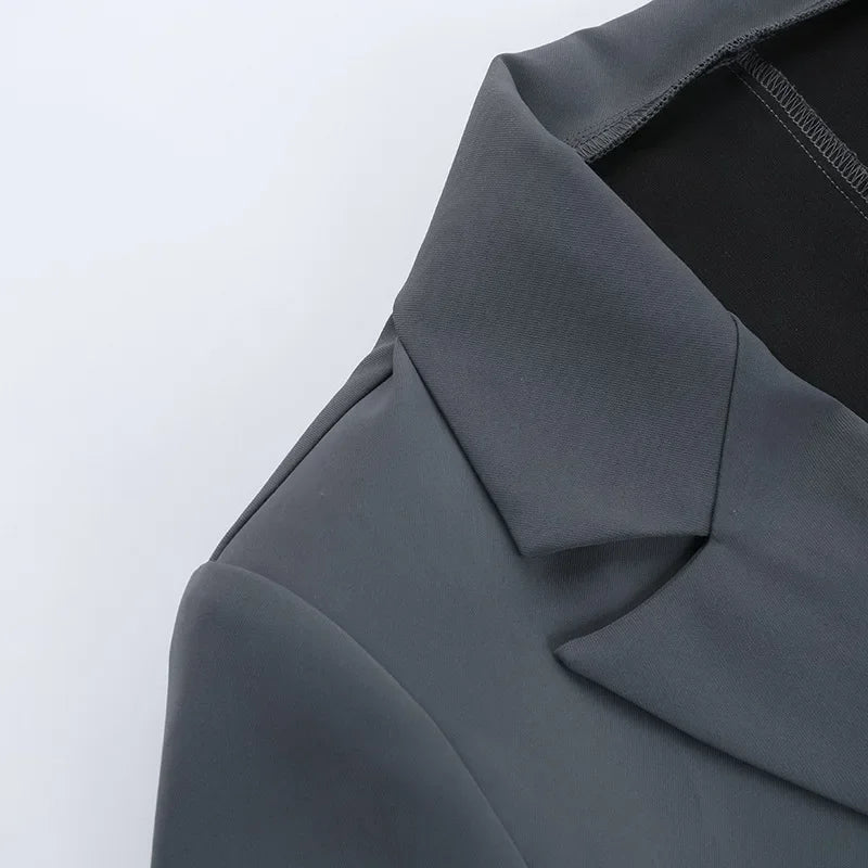 Blazer com Cinto de Flor