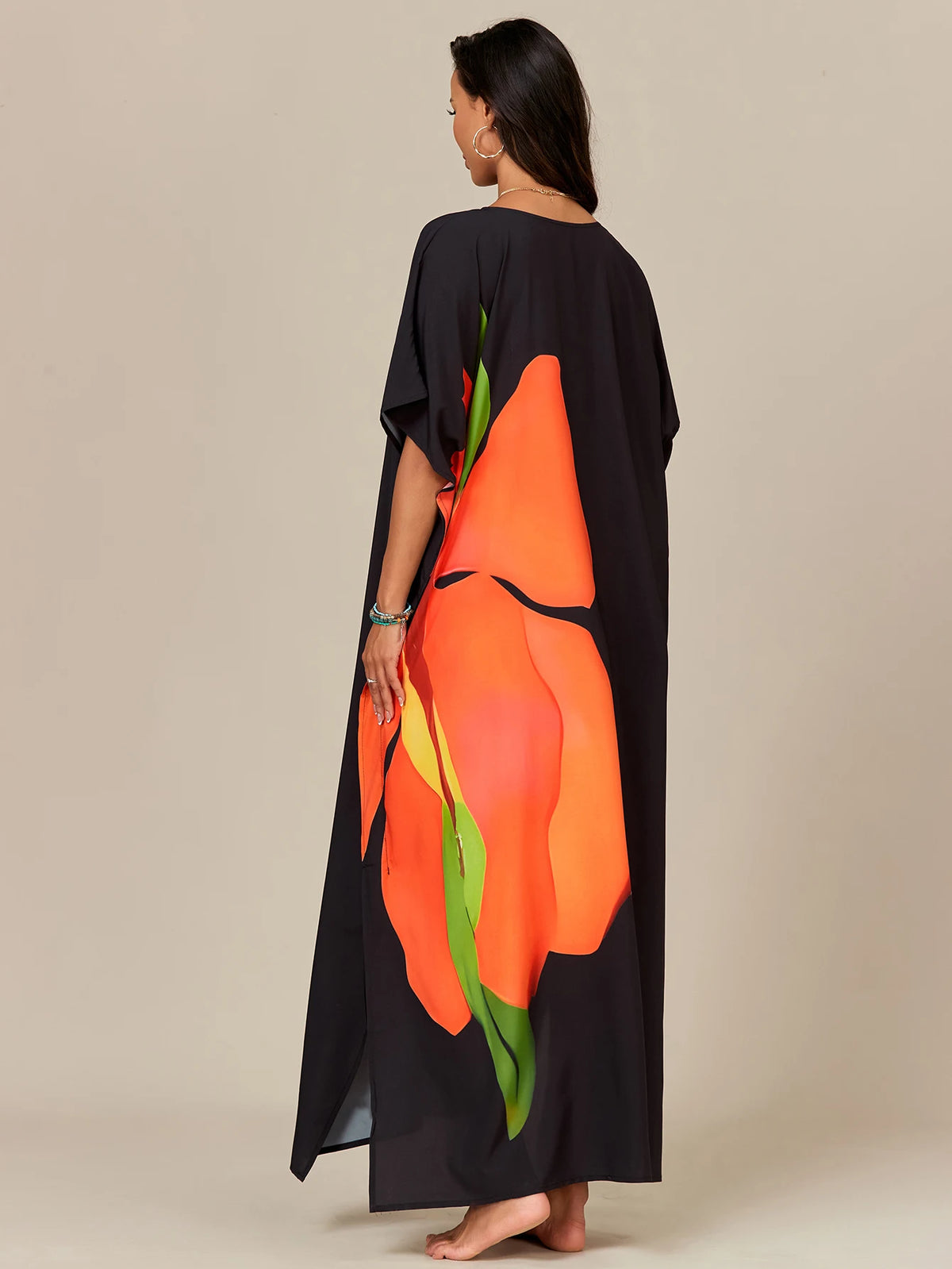 Vestido Kaftan Floral