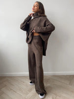 Conjunto de Lã Gola Alta Feminino