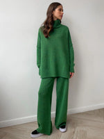 Conjunto de Lã Gola Alta Feminino
