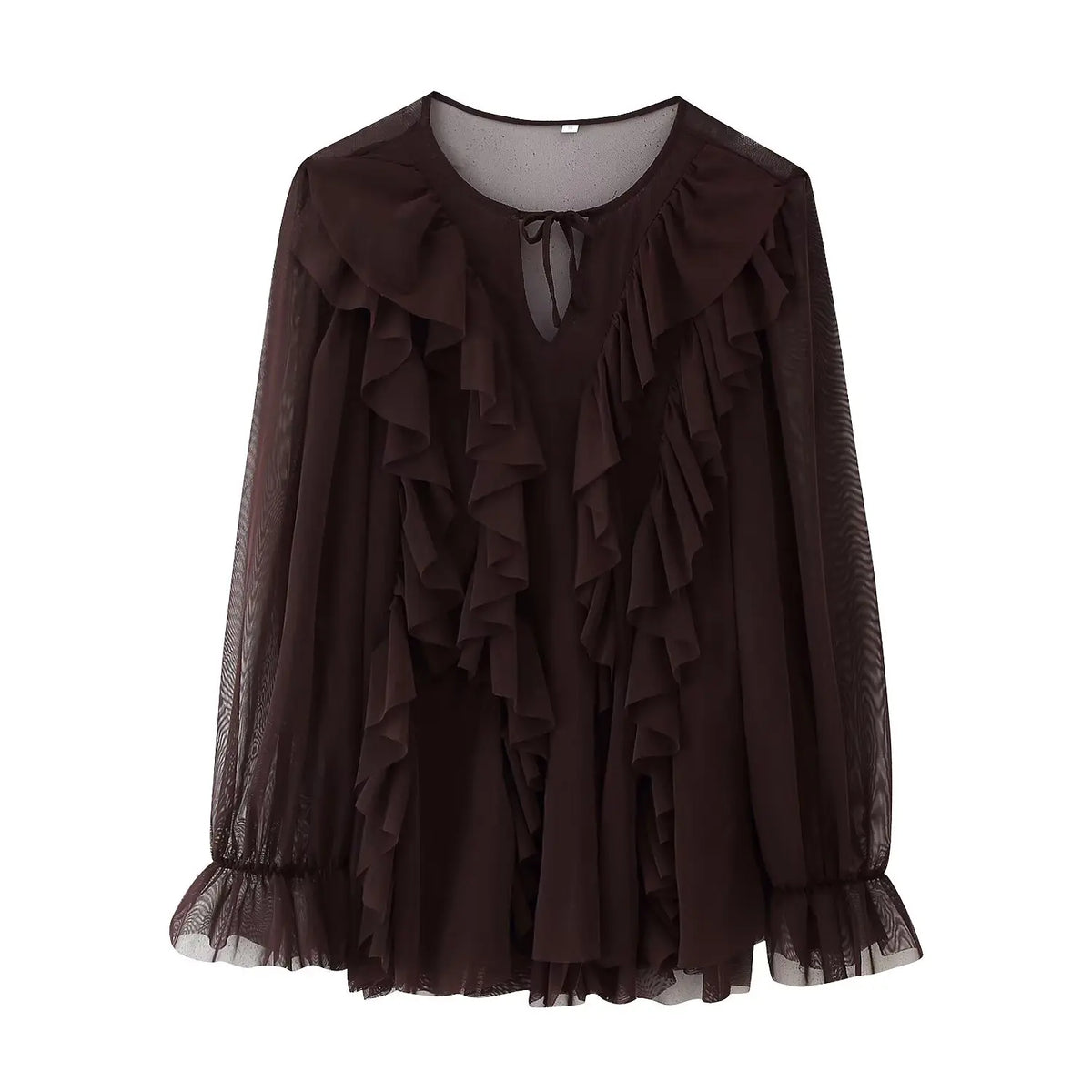 Vestido Boho Marrom Café