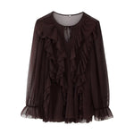 Vestido Boho Marrom Café