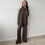Conjunto de Lã Gola Alta Feminino