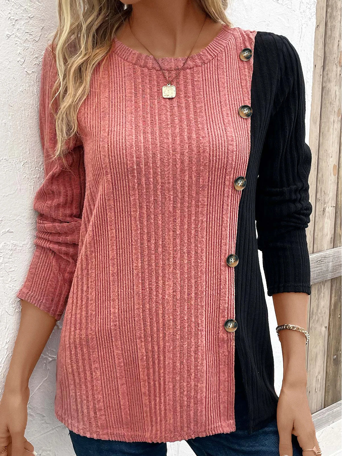 Blusa Manga longa Canelada