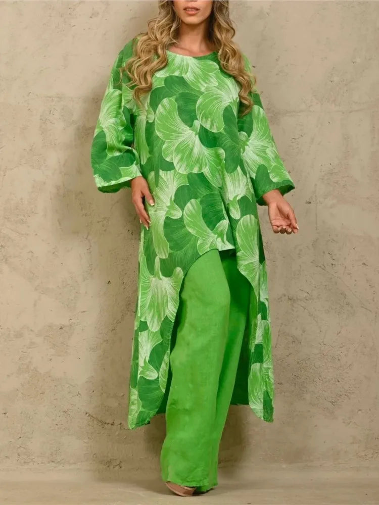 Conjunto Daisy | Conjunto Casual Feminino com Estampa Floral