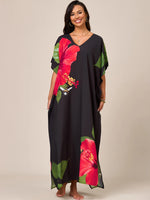 Vestido Kaftan Hibisco