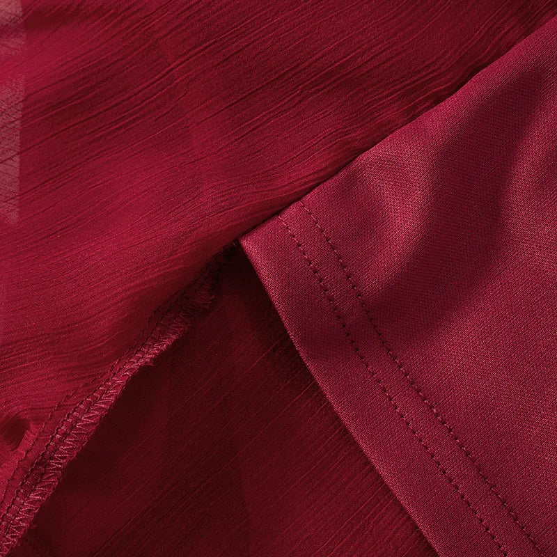 Vestido Boho Vinho