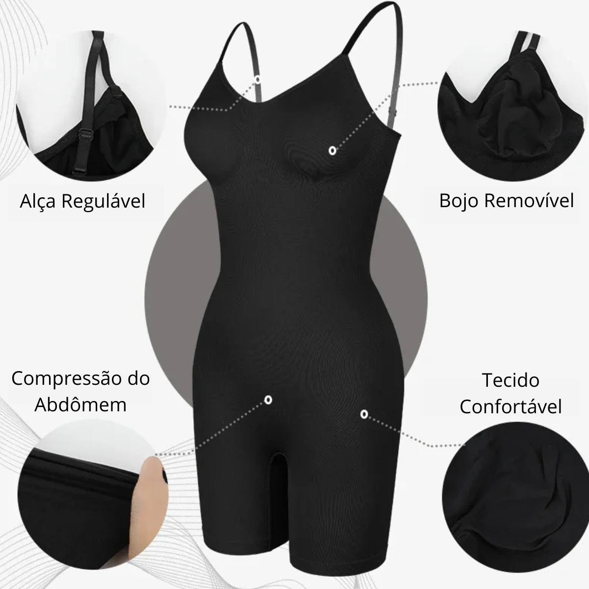 Body Sculpt Modelador com Bojo