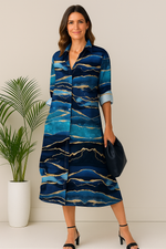 Chemise Estampada Gola Polo