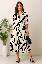 Chemise Estampada Gola Polo