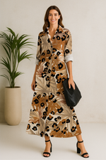 Chemise Estampada Gola Polo