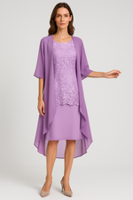 Vestido de Renda e Cardigan Sofia