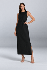 Vestido Longo Diana em Linho Forrado