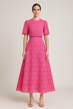 Conjunto de Renda Bordada Duas Peças