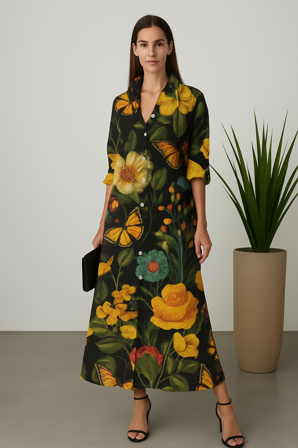 Chemise Longa Floral - Estilo e Elegância | MIZZY