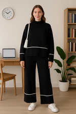 Conjunto de Lã Gola Alta