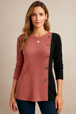 Blusa Manga longa Canelada