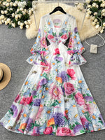 Vestido Longo Floral Beatrice