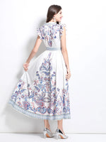 Vestido Longo com Cinto Celestina