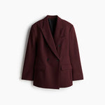 Blazer Vinho Oversized em Alfaiataria