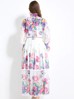 Vestido com Cinto Floral Giorgia