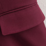 Blazer Vinho Oversized em Alfaiataria