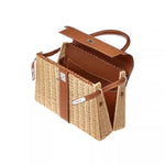 Bolsa de Palha e Couro Montaigne