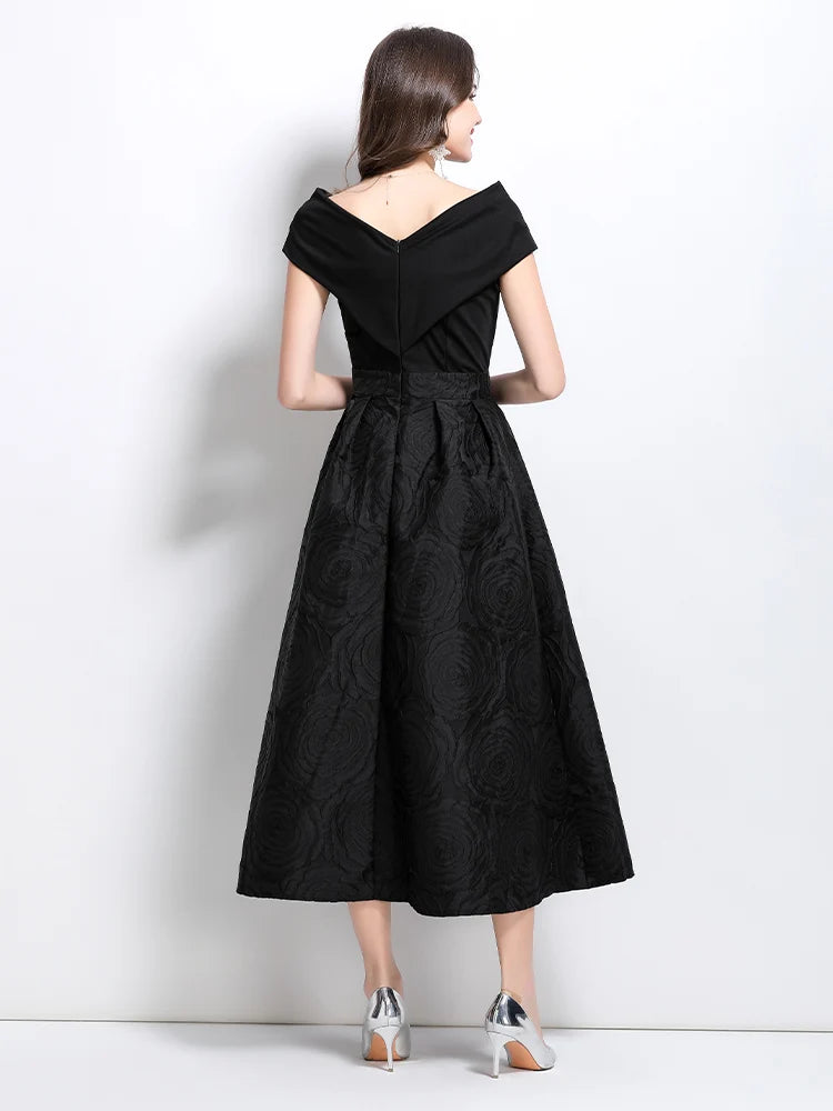 Vestido Midi Evasê Rosalinda