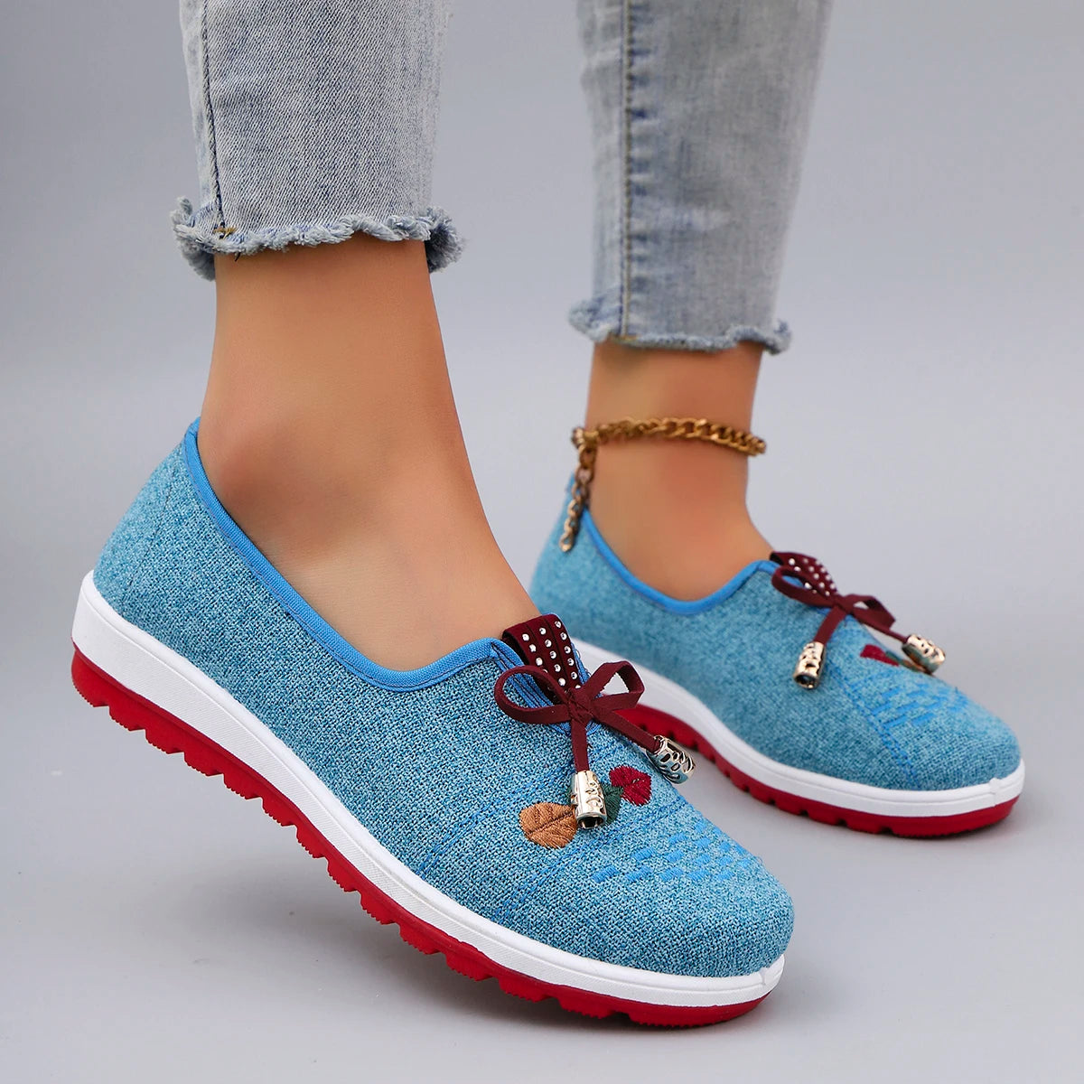 Tênis Feminino Casual Leve sem Cadarço