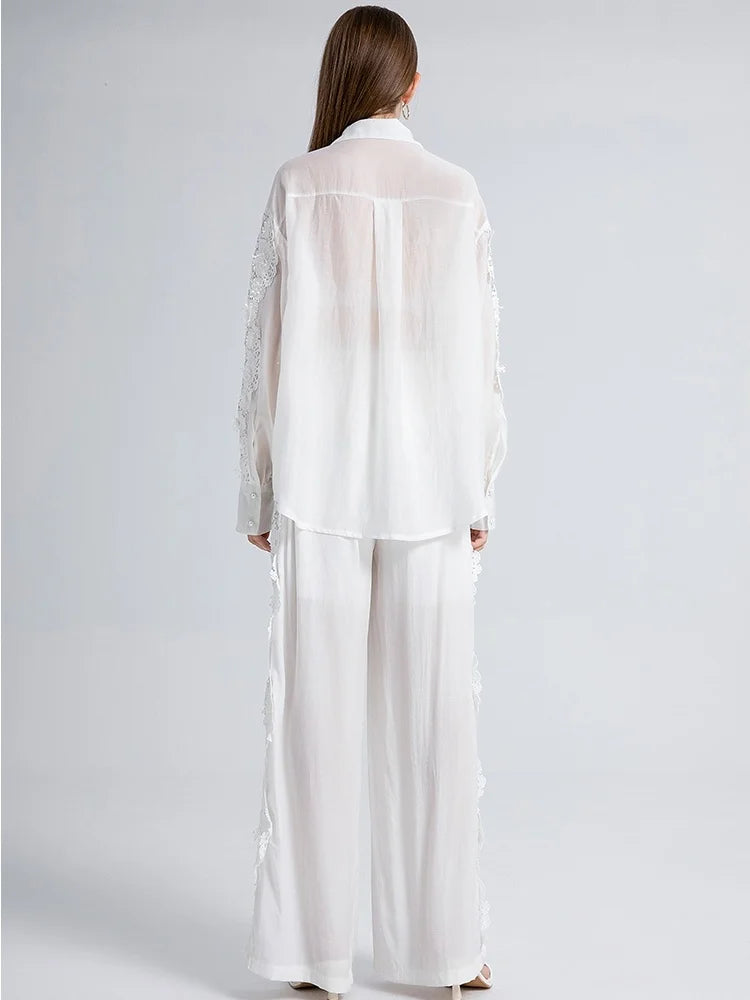Conjunto de Renda floral Elegance
