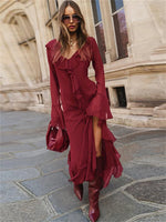 Vestido Boho Vinho