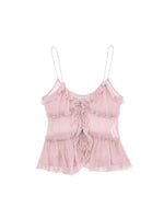 Blusa Boho com Alças Finas