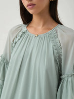 Vestido Boho Curto com Babados