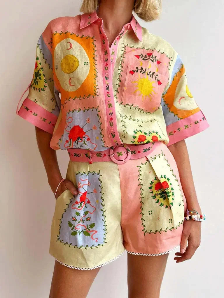 Conjunto de Linho Florence