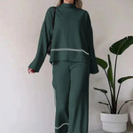 Conjunto de Lã Gola Alta