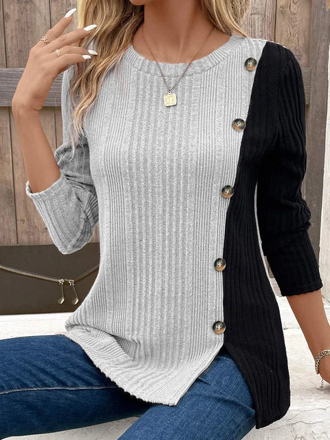 Blusa Manga longa Canelada