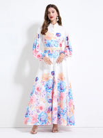 Vestido Longo com Cinto Betina