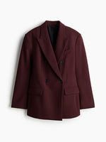 Blazer Vinho Oversized em Alfaiataria