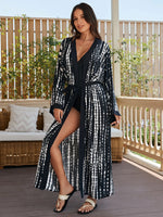 Kimono Luxo Preto e Branco
